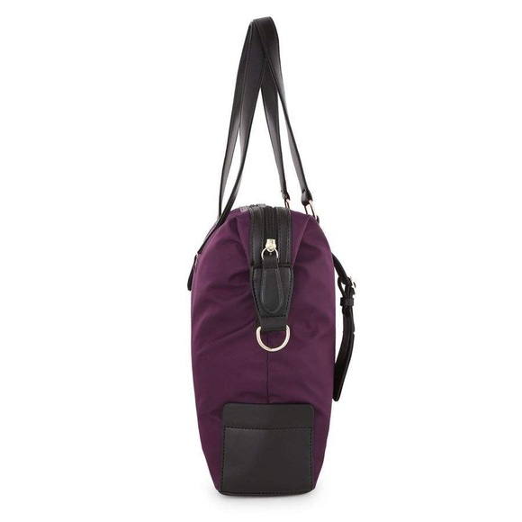 Lavie Pre Loved Purple Black Laptop Bag - Picture 4 of 14